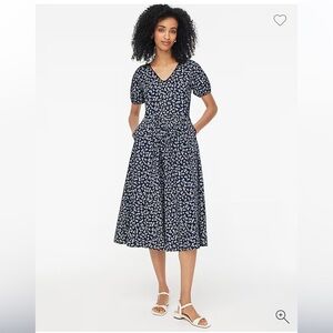 J Crew Printed lace-trim midi dress in Antique Ana by Ivory Floral NEW 2